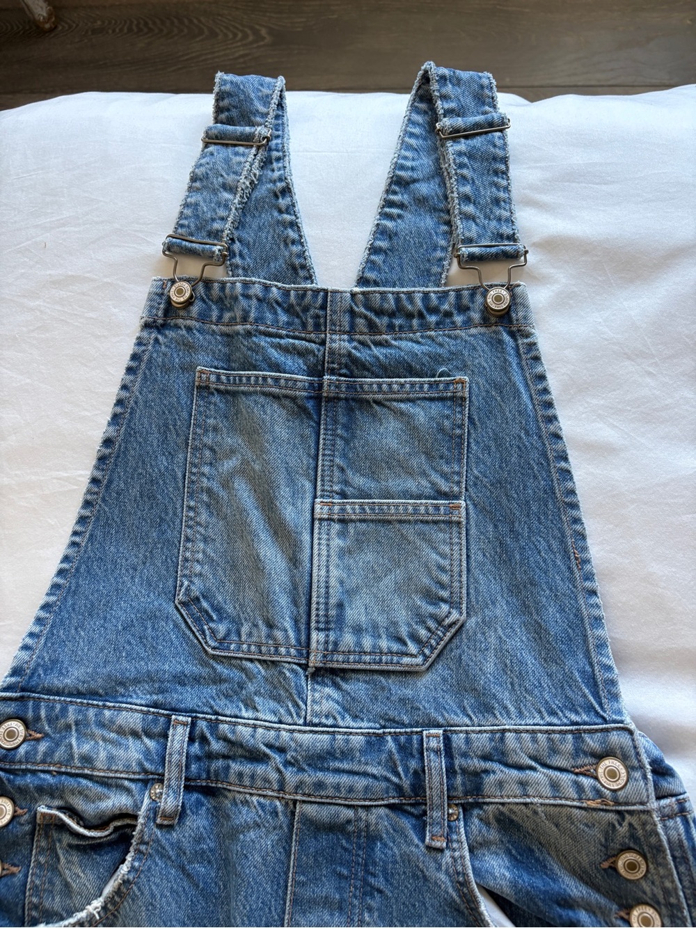Free People We The Free Good Luck Barrel Overalls Sz M